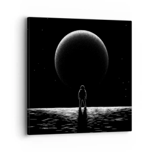 Lærredstryk - Billede på lærred - Ansigt til ansigt - 40x40 cm