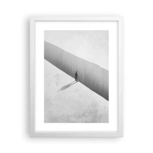 Plakat i hvid ramme - Lys destination - 30x40 cm