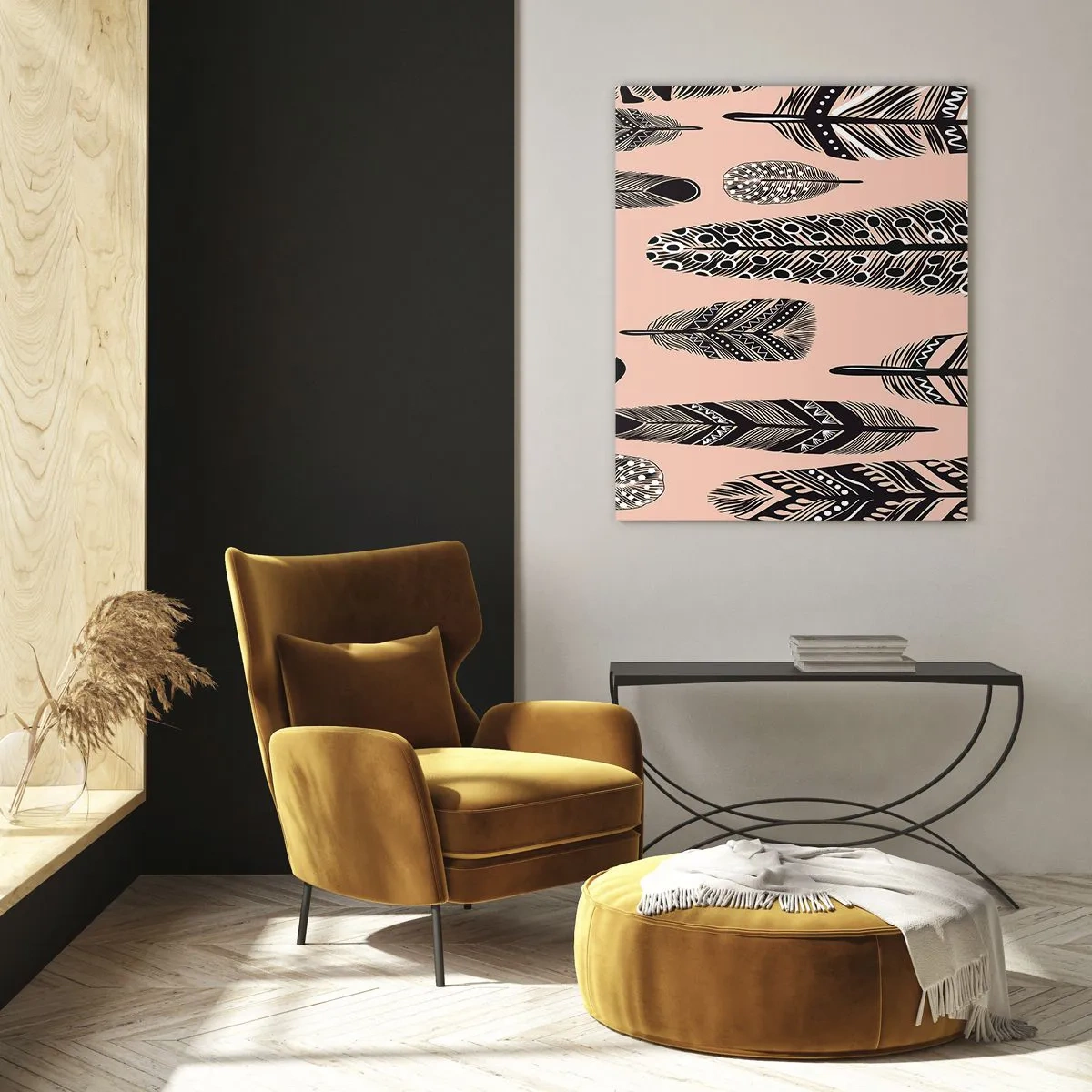 Billede på glas - Indisk samling - 80x120 cm