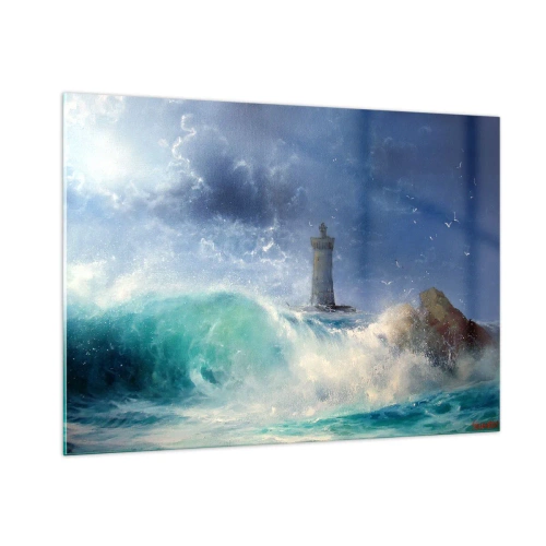 Billede på glas - På vagt mod elementerne - 100x70 cm