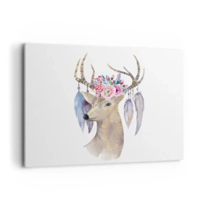 Lærredstryk - Billede på lærred - Sjælsguide - blid, uskyldig - 100x70 cm