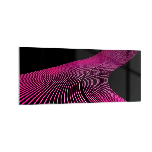 Billede på glas - En allé af lys - 100x40 cm