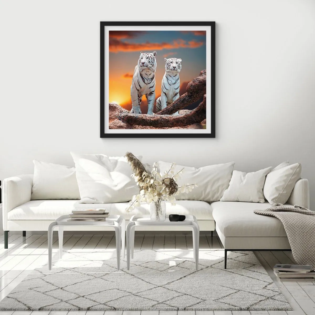 Plakat i sort ramme - Ligesom i Narnia - 30x30 cm