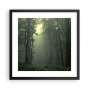 Plakat i sort ramme - Før han vågner op - 40x40 cm