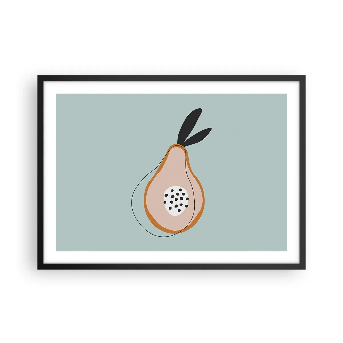 Plakat i sort ramme - Trænge ind i tingenes natur - 70x50 cm