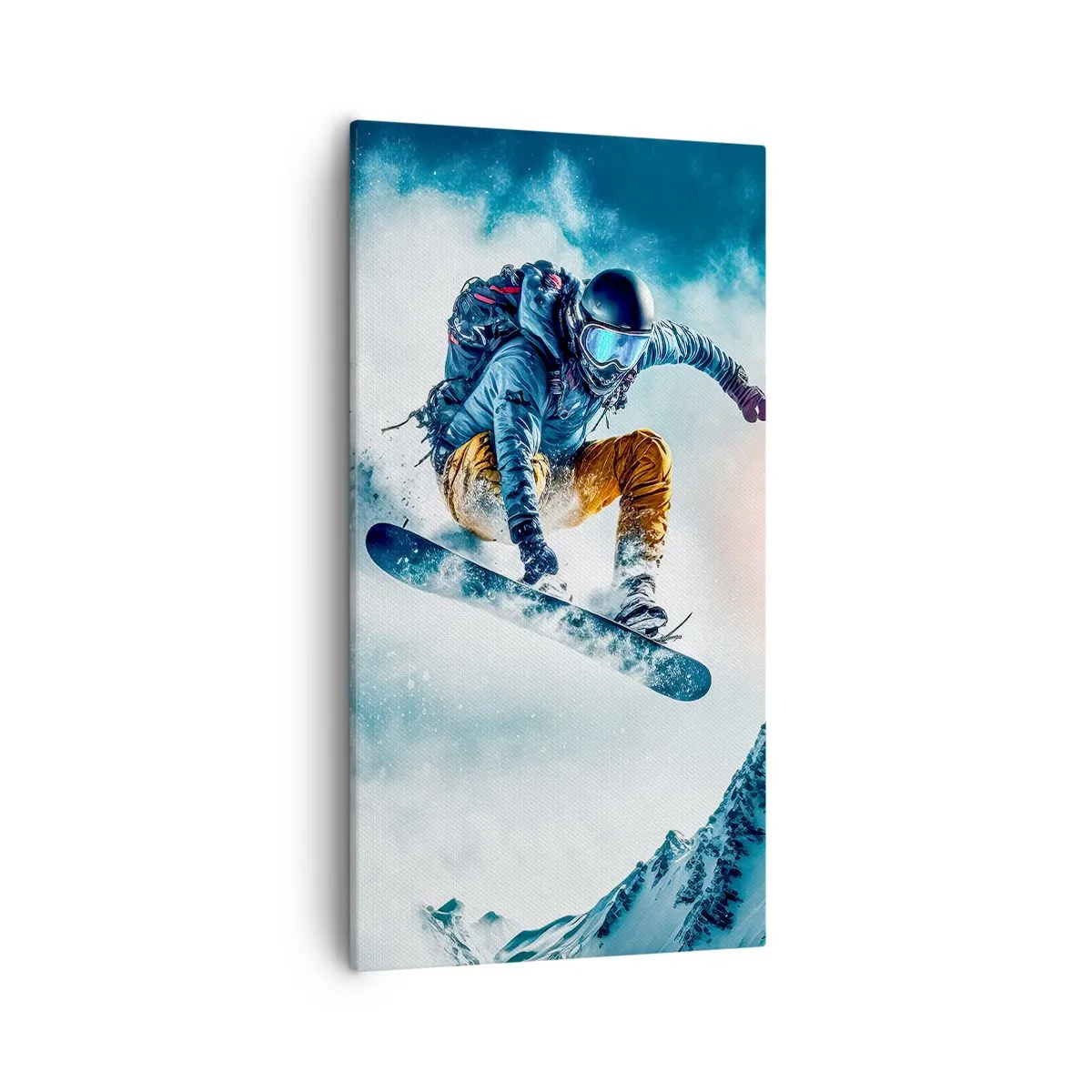 Lærredstryk - Billede på lærred - Ekstreme følelser - 55x100 cm