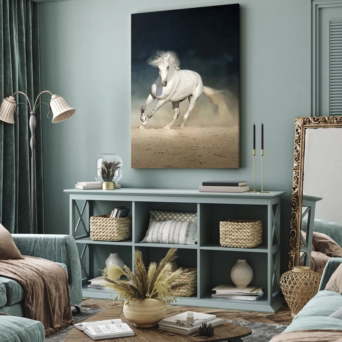 Lærredstryk - Billede på lærred - Frihed i en ren tilstand - 65x120 cm