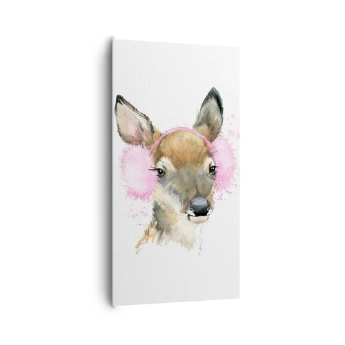 Lærredstryk - Billede på lærred - Og frosten er ikke længere skræmmende - 65x120 cm