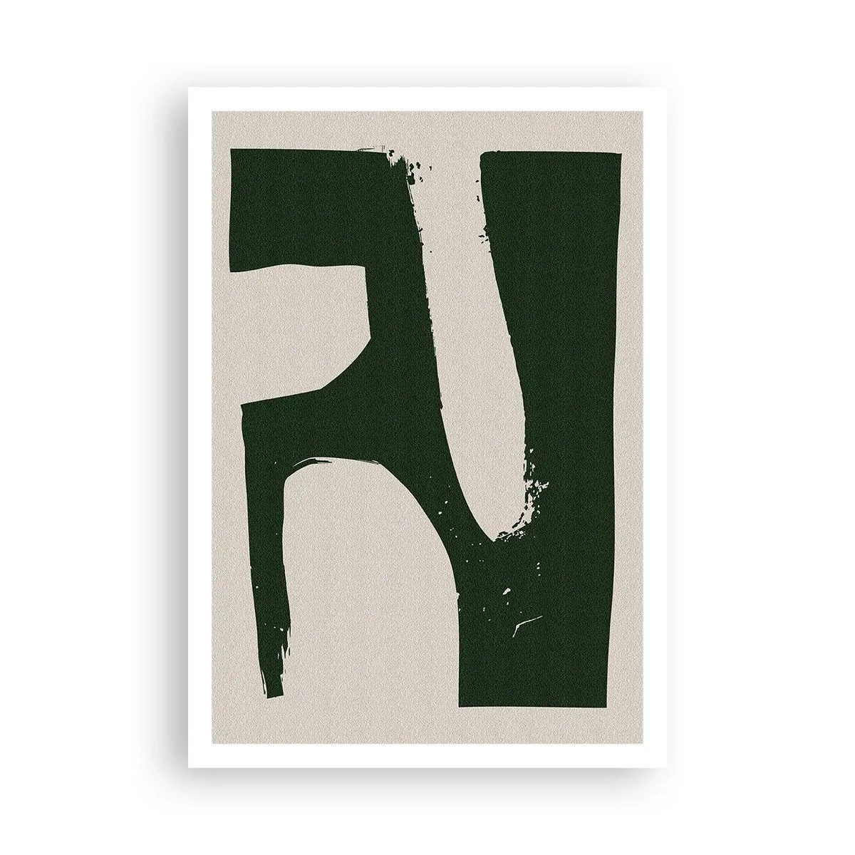 Plakat - Bugter af hvidt - 70x100 cm