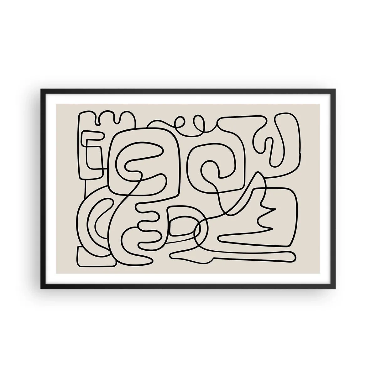 Plakat i sort ramme - På sporet - 91x61 cm