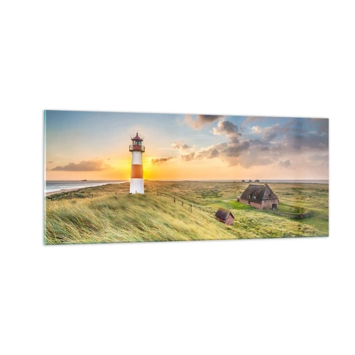 Billede på glas - Mellem bølgerne - 100x40 cm