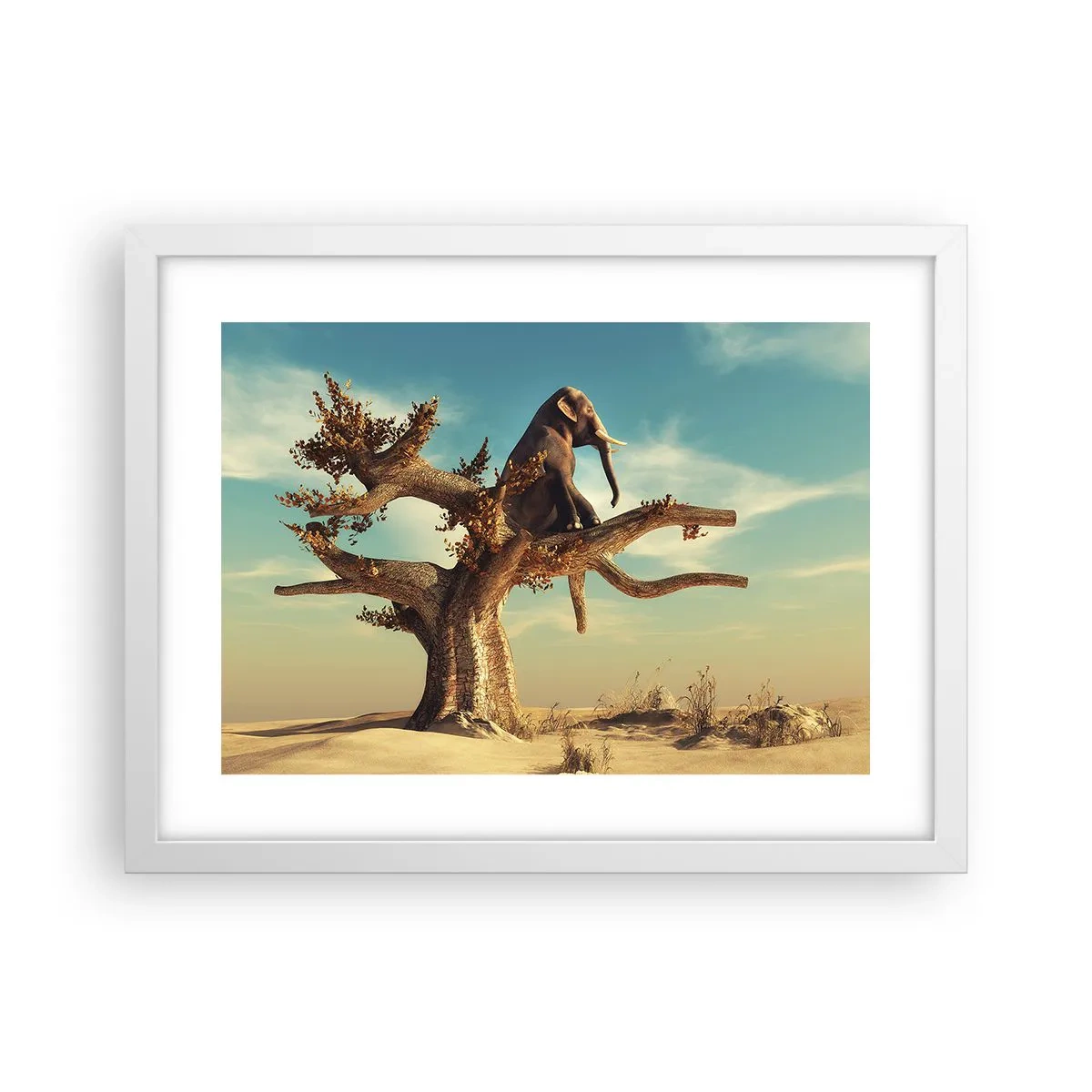 Plakat i hvid ramme - Et nyt synspunkt - 40x30 cm