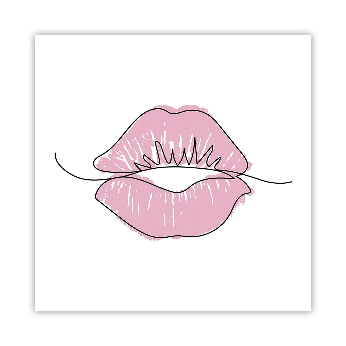 Plakat - Klar til at kysse? - 50x50 cm
