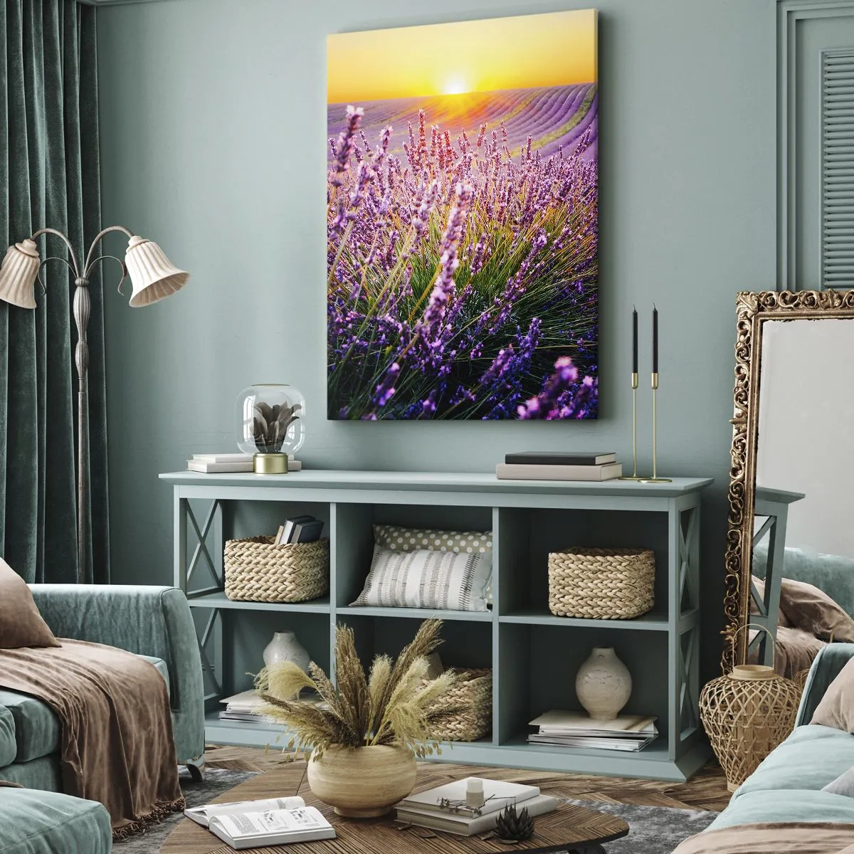 Lærredstryk - Billede på lærred - Duftende plet - 50x70 cm