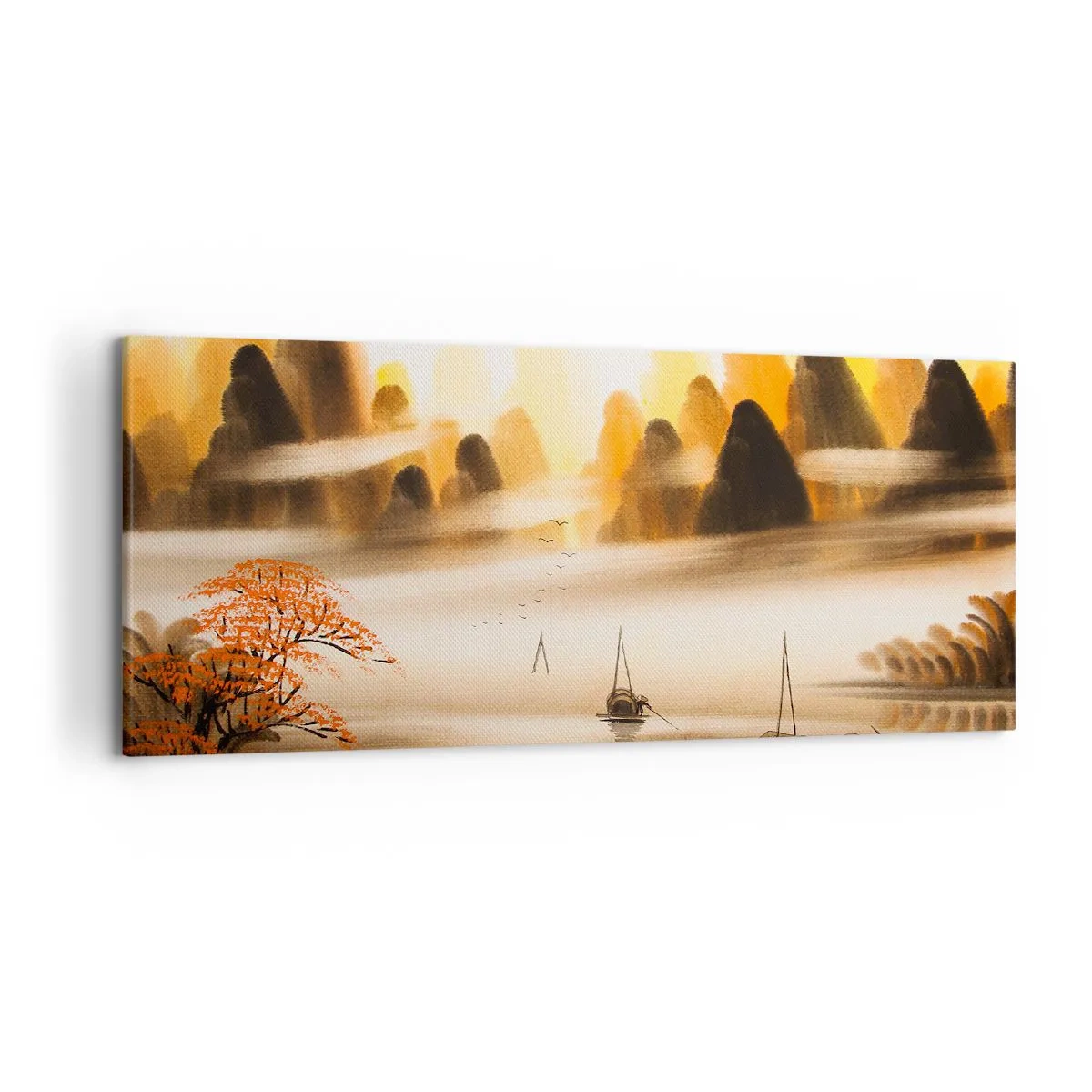 Lærredstryk - Billede på lærred - Længere væk end det fjerne Østen - 120x50 cm