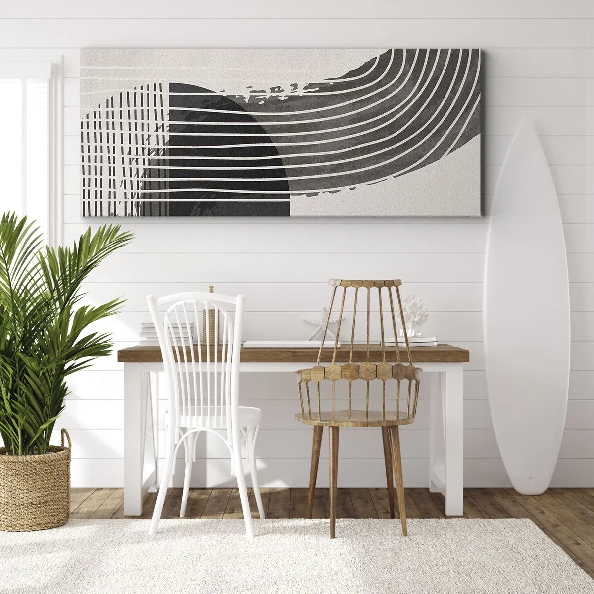 Lærredstryk - Billede på lærred - Derhen og tilbage - 100x40 cm