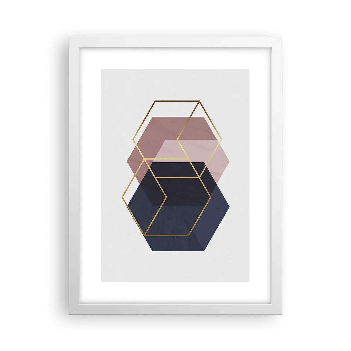 Plakat i hvid ramme - Styrken ved enkelhed - 30x40 cm