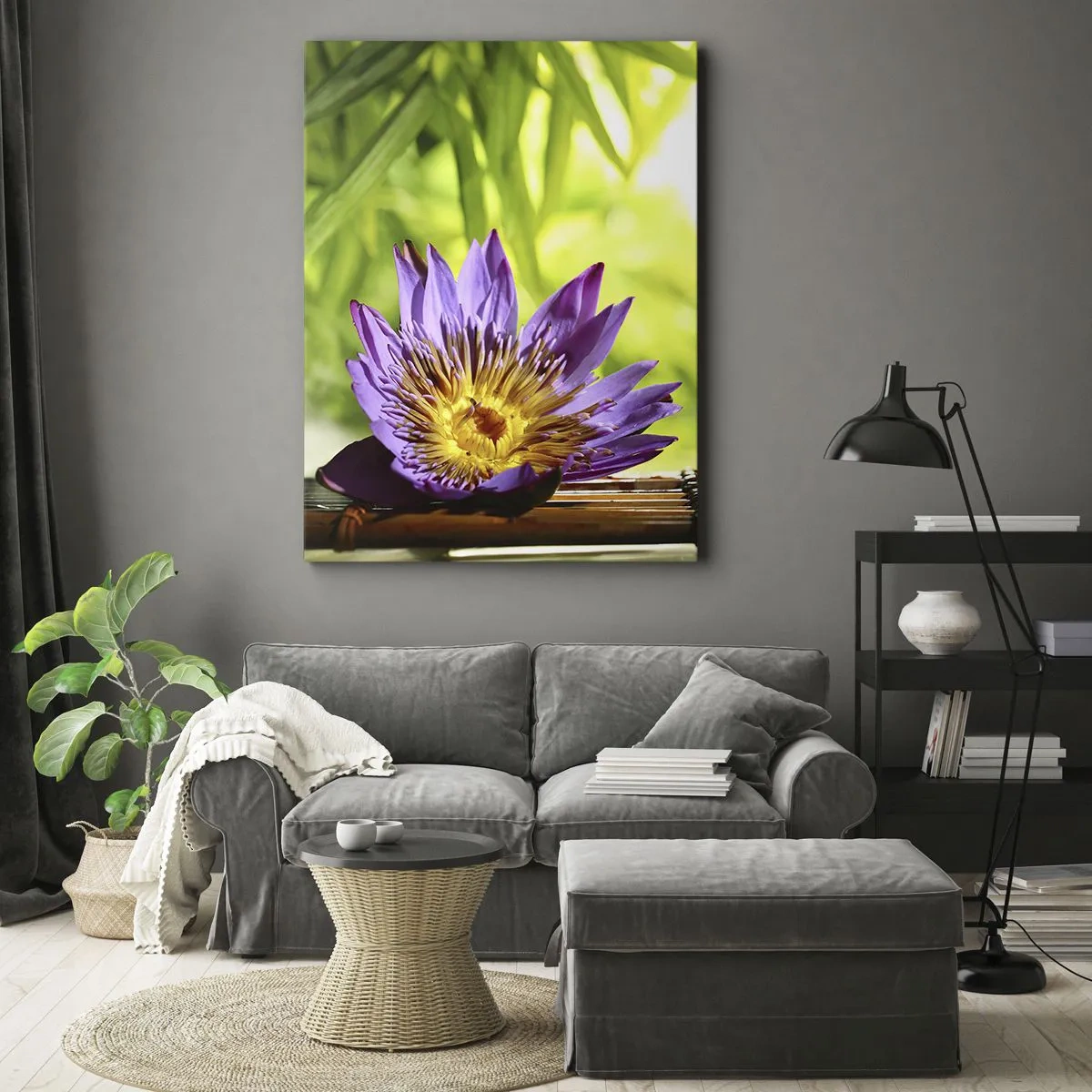 Lærredstryk - Billede på lærred - I det asiatiske solskin - 70x100 cm