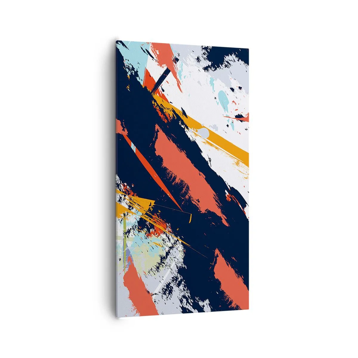 Lærredstryk - Billede på lærred - Dynamisk sammensætning - 65x120 cm