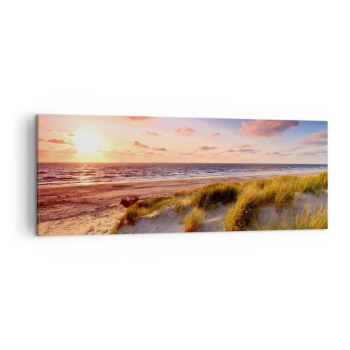 Lærredstryk - Billede på lærred - Luften dufter allerede af sommer - 140x50 cm