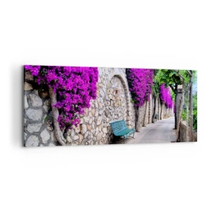 Lærredstryk - Billede på lærred - Lad os mødes så hurtigt som muligt - 100x40 cm