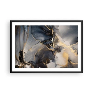 Plakat i sort ramme - Livet af sten - 70x50 cm
