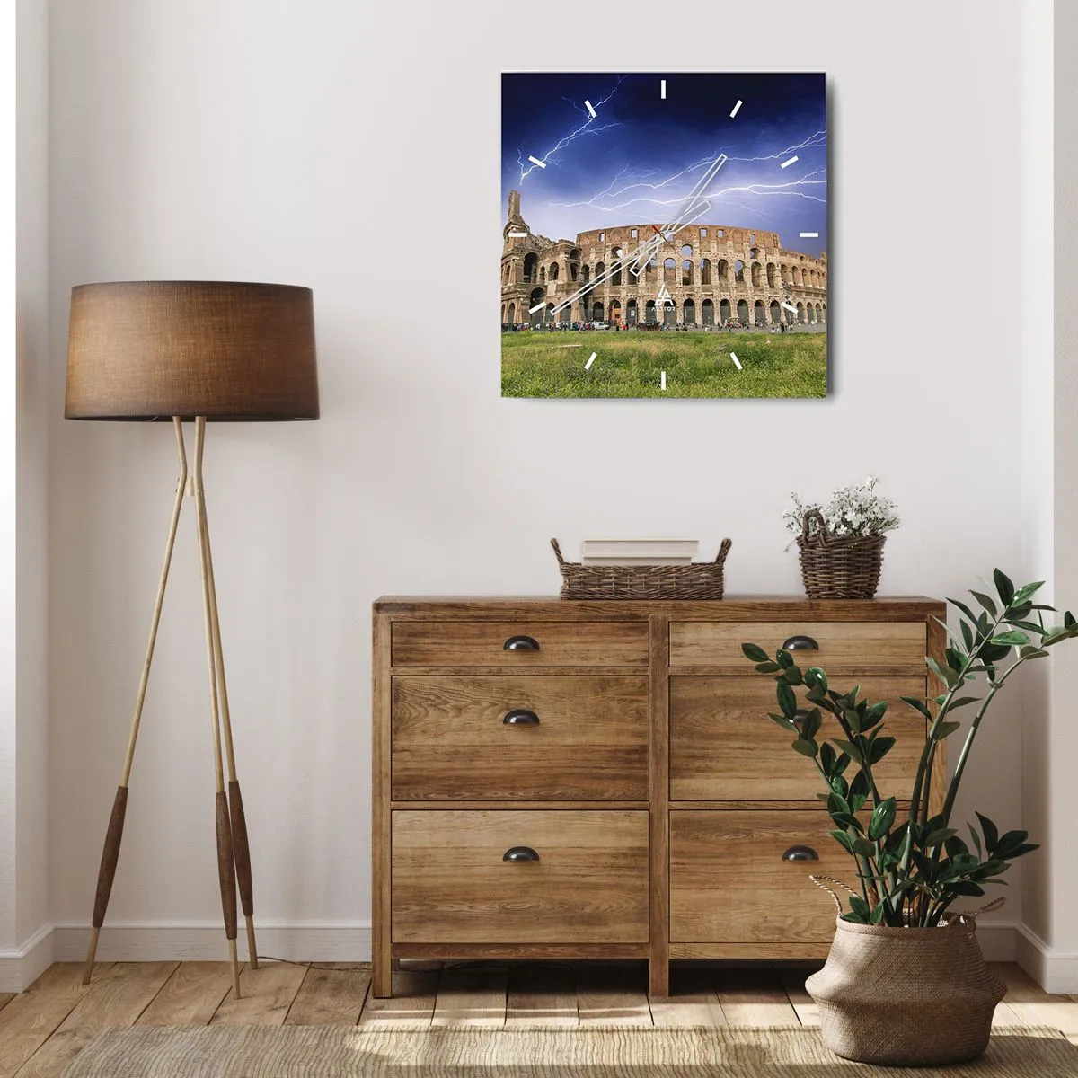 Vægur, Uret - Kamparena - 30x30 cm