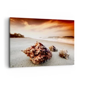 Lærredstryk - Billede på lærred - Bølgebevægelser - 120x80 cm