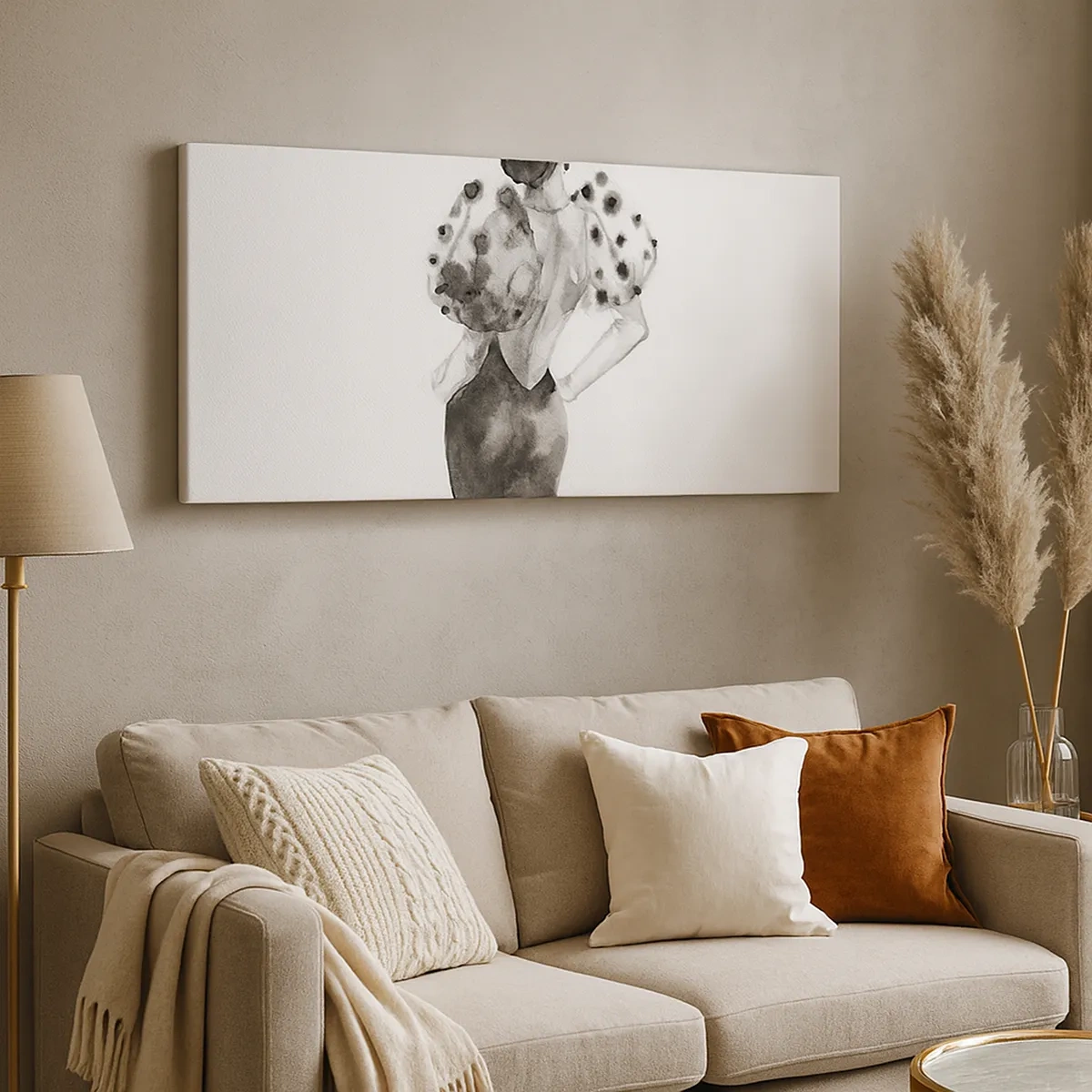 Lærredstryk - Billede på lærred - Den gik lige forbi - 30x30 cm