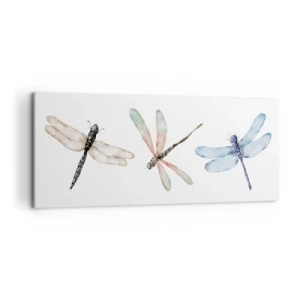 Lærredstryk - Billede på lærred - Vægtløse guldsmede - 120x50 cm