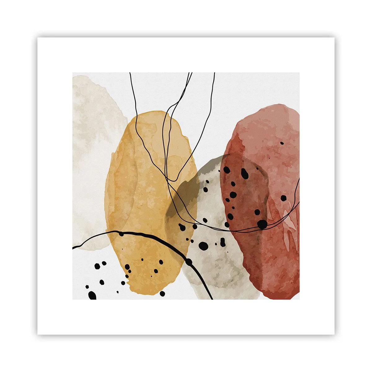 Plakat - Som lys, klar luft - 30x30 cm