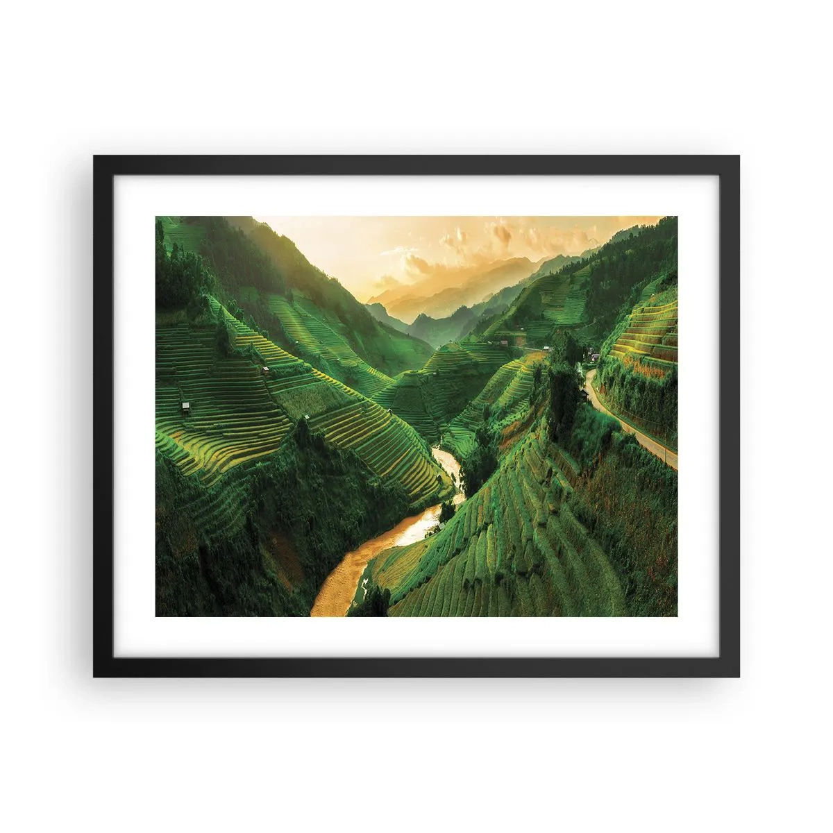 Plakat i sort ramme - Vietnamesisk dal - 50x40 cm