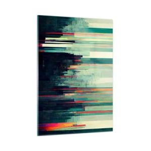 Billede på glas - Futuristisk by - 50x70 cm