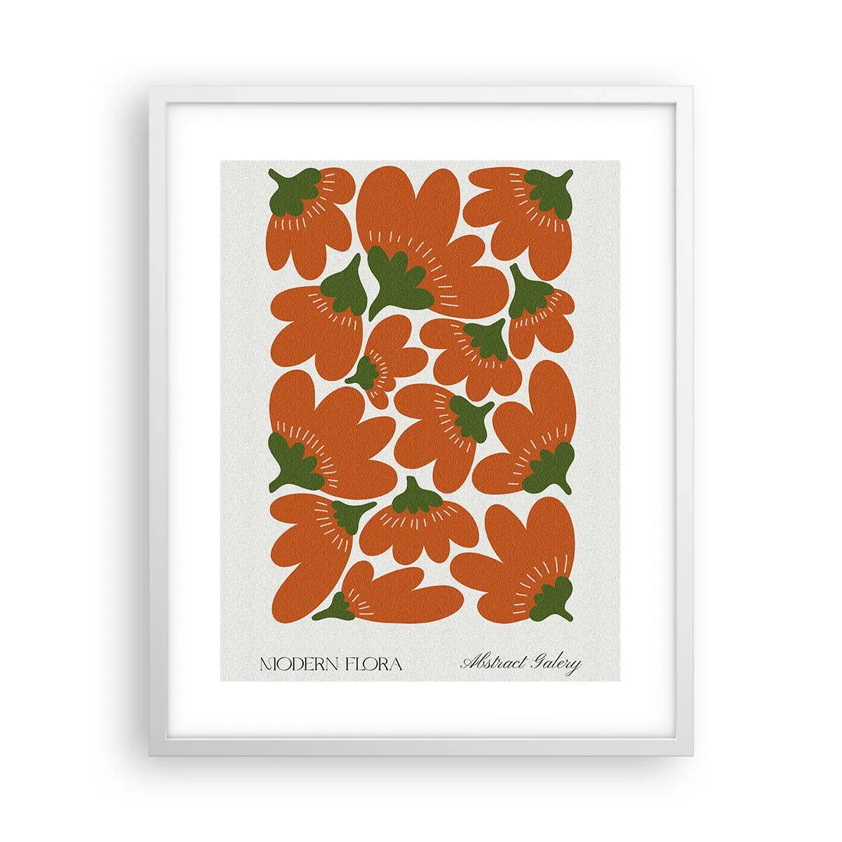 Plakat i hvid ramme - Fra en blomsts liv - 40x50 cm