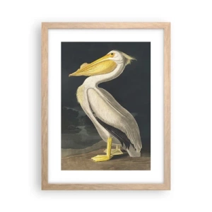 Plakat i ramme af lyst egetræ - Fuld af stolthed - 30x40 cm