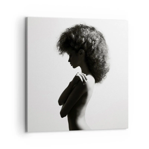 Lærredstryk - Billede på lærred - Som en blomst på en slank stilk - 60x60 cm