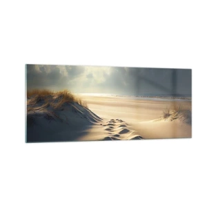 Billede på glas - Beroligende landskab - 100x40 cm