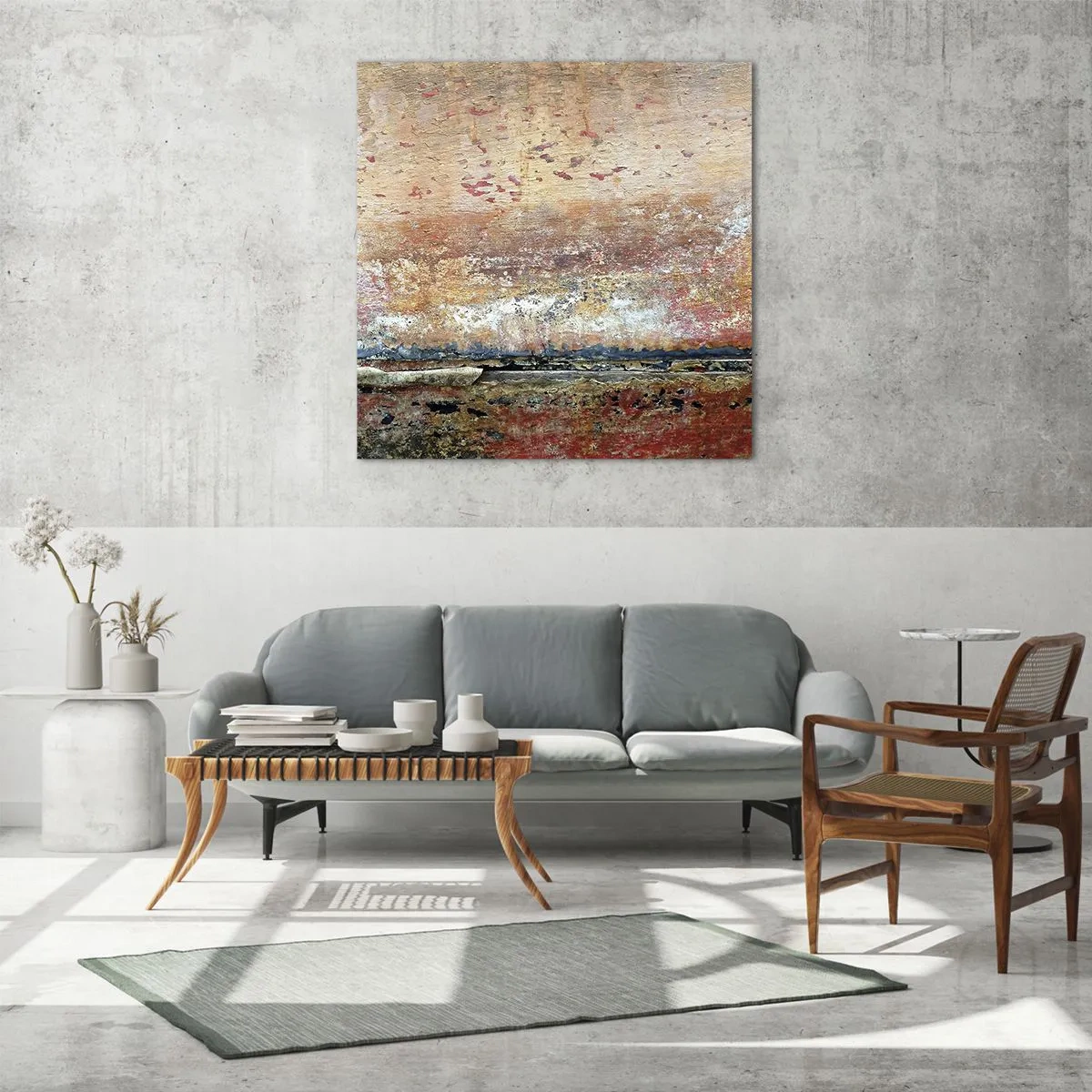 Billede på glas - Måske er det havet - 60x60 cm