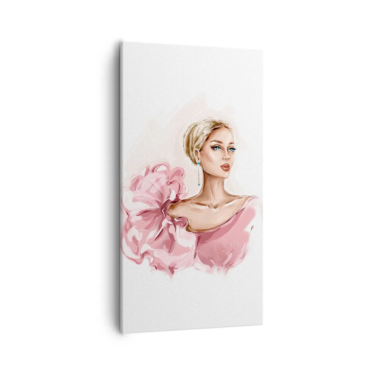 Lærredstryk - Billede på lærred - Som malet... - 55x100 cm