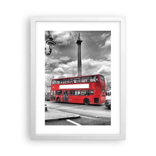 Plakat i hvid ramme - Byens sande livsnerve - 30x40 cm