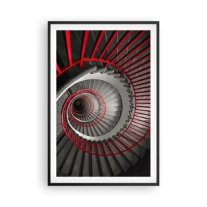 Plakat i sort ramme - Arkitektoniske lege - 61x91 cm