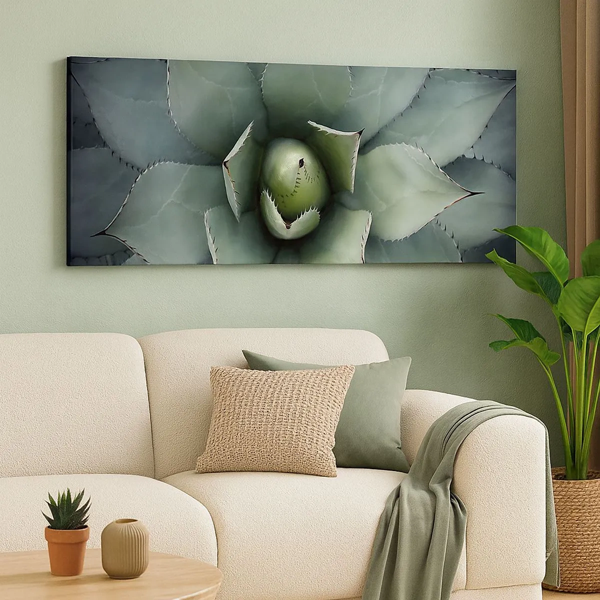 Lærredstryk - Billede på lærred - Lokkemad og advarsler - 100x40 cm