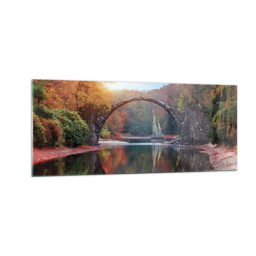 Billede på glas - På den anden side af spejlet - 100x40 cm