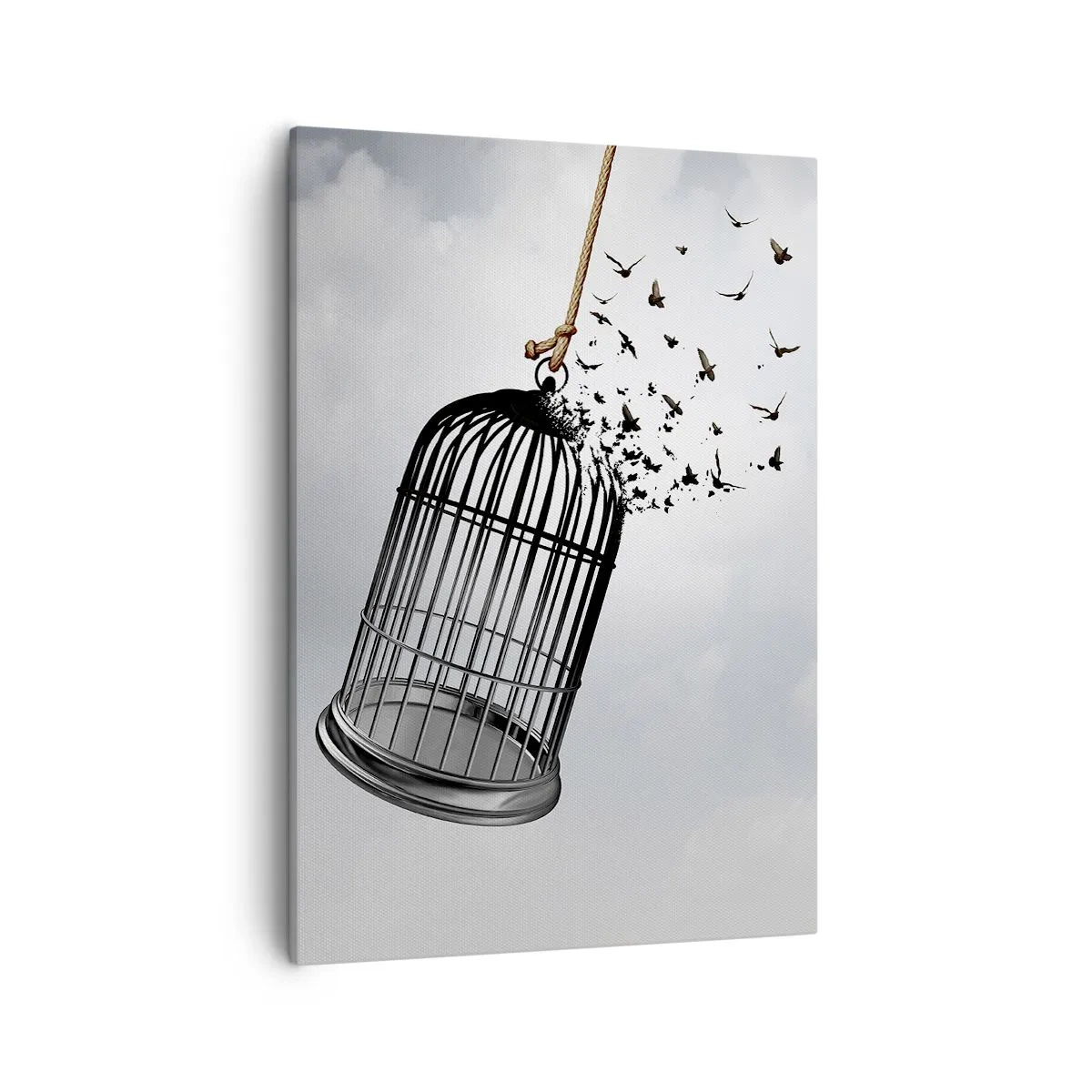 Lærredstryk - Billede på lærred - Tro...håb...frihed! - 50x70 cm