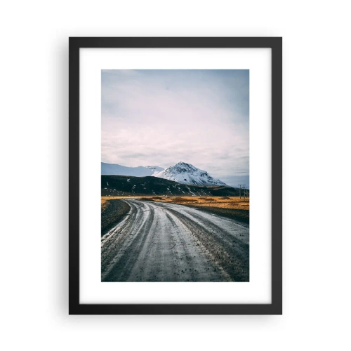 Plakat i sort ramme - I en islandsk atmosfære - 30x40 cm