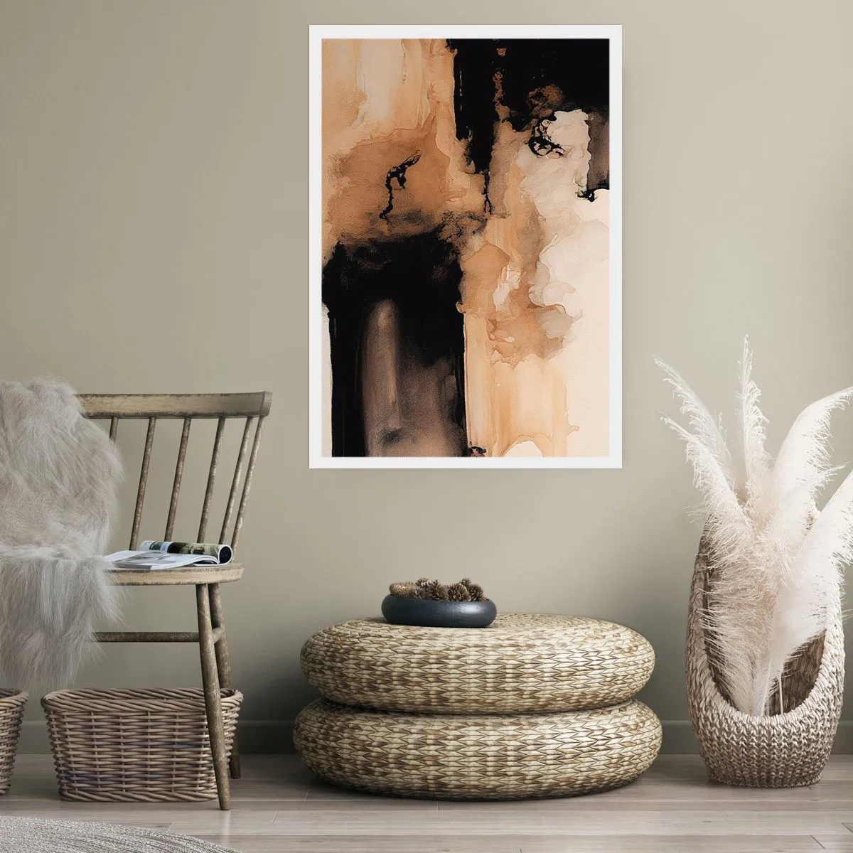 Plakat - En spændende abstraktion - 30x40 cm