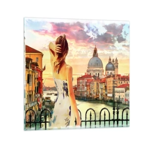 Billede på glas - Når det drejer sig om eventyr, er det kun i ... - 70x70 cm