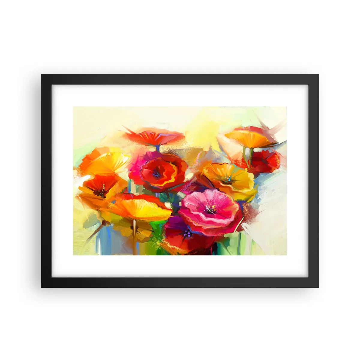 Plakat i sort ramme - Ikke kun rødt - 40x30 cm