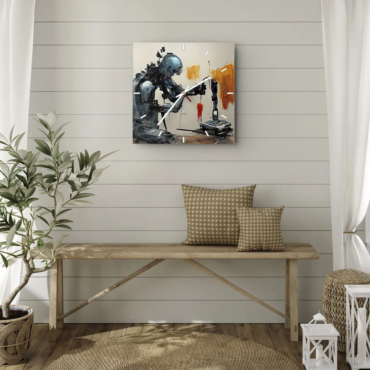 Vægur, Uret - Kommer i morgen... - 40x40 cm