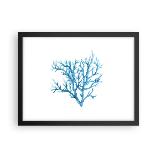 Plakat i sort ramme - Marint filigran - 40x30 cm